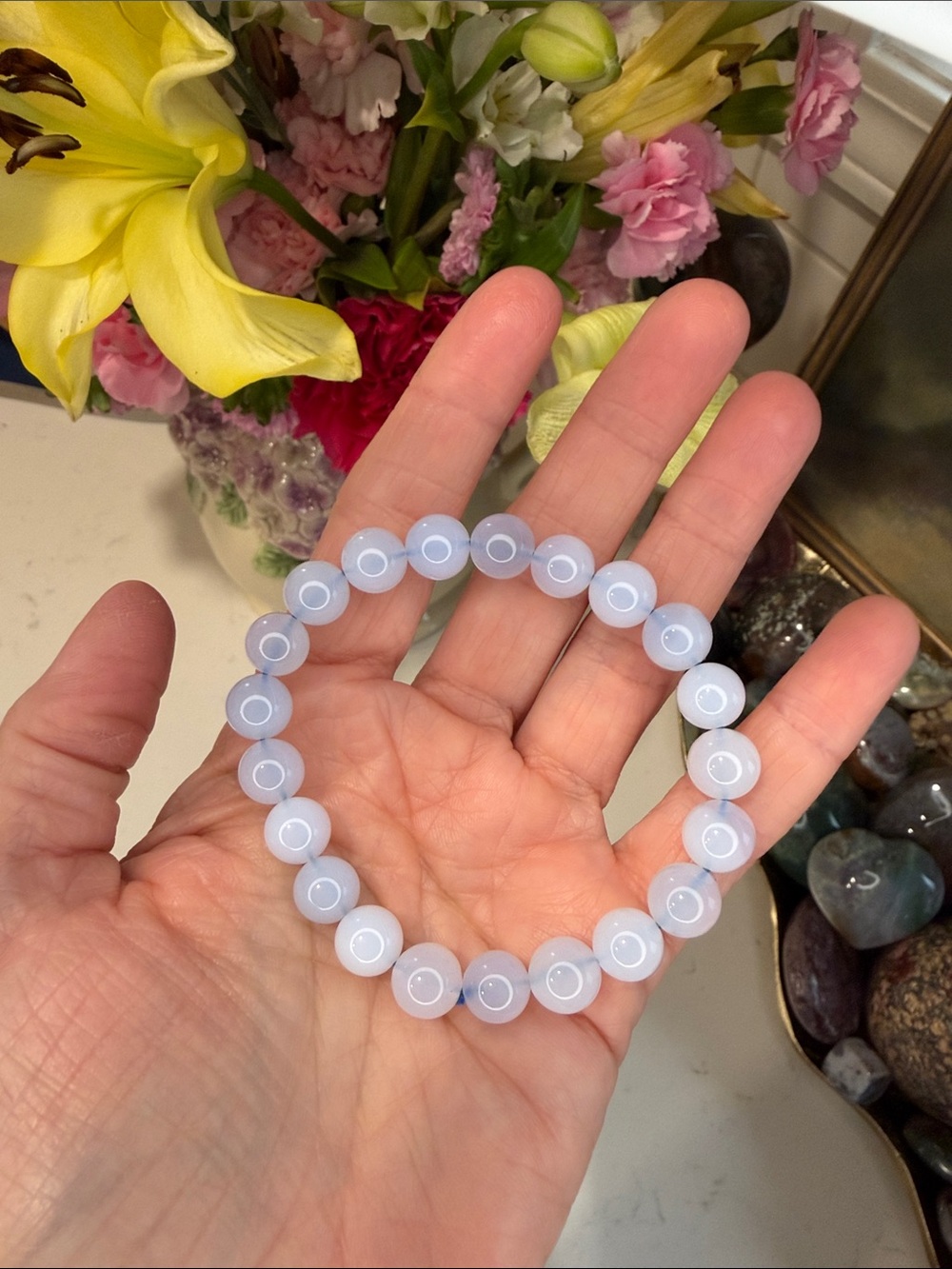 Blue Chalcedony Bracelet: B1159